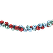 Metal Bell Christmas Garland for Mantel and Tree