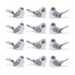 Decorative Winter Birds for Mantel and Shelf