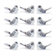 Decorative Winter Birds for Mantel and Shelf