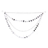 Silver Jewel Bead Chain Garland Set of 2