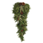 Mixed Pine Juniper Wall Swag Christmas Door and Wall Decor – 32 " by Melrose