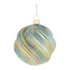 Classic Green Iridescent Glass Christmas Ball Ornaments