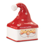 Ceramic Santa Canister, Stacking Holiday Decor by Melrose, Set of 3 by Melrose
