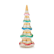 Colorful Christmas Glass Tree Set of 3 Mercury Glass Small Trees