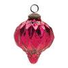 Mercury Glass Harlequin Christmas Ornament Set of 6– Onion Shaped Decor 4.75" by Melrose