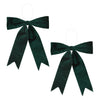 Christmas Bow Ornament Set of 2 – 16.5" Height – Green Decor by Melrose
