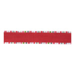 Striped Trim Wired Ribbon (Set of 2) – 2.5" x 10 Yds. Red Green Holiday Ribbon for Indoor Decor By Melrose