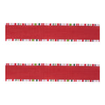 2.5 Inch Red and Green Wired Ribbon Rolls