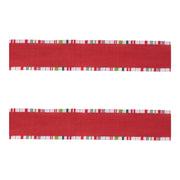 2.5 Inch Red and Green Wired Ribbon Rolls
