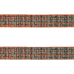 Rustic Holiday Ribbon with Checkered Pattern