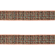 Rustic Holiday Ribbon with Checkered Pattern