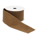 2.5 Inch Brown Textured Ribbon Rolls