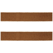 Fuzzy Brown Wired Ribbon Set of 2 for Holiday Crafts