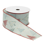 2.5 Inch Holiday Ribbon Rolls with Tree Design