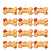 Glass Dog Bone Ornaments for Pet Lovers