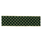 Ornate Diamond Pattern Wired Ribbon 4"W Polyester Iron Green Gold Glam Holiday Craft Set of 2 By Melrose