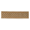 Gold White Wired Polyester Ribbon Cutout Pattern for Crafting