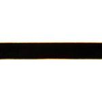 Black & Gold Wired Polyester Ribbon (Set of 2) 2.5" x 10 Yards Holiday and Craft Decor By Melrose