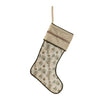 Pine and Pinecone Stocking for Holiday Mantle Decor