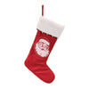 Whimsical Santa Face Stocking for Holiday Mantle Decor