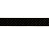 Holiday Black Ribbon Duo – Wired Polyester with Gold Accent 2.5" x 5 Yds.