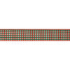 Holiday Ribbon Set of 2 – Red Green Beige Plaid Wired 2.5" x 10 Yds.