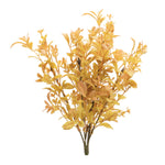 Artificial Foliage Bush 12"H Mixed Autumn Leaves Indoor Fall Decor Set of 6 by Melrose