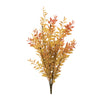 Faux fall leaves bush with wired stems for shaping