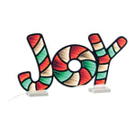 JOY Ekkolight 24" Acrylic Holiday Sign – Infinity Light Effect Christmas Decor by Melrose