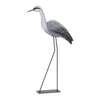 Wooden Heron Bird Statue – 29.5"H Coastal Home Accent