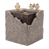 Bubbling Stone Fountain with Birds – Gray Indoor Decor