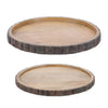 Mango Wood Tray Set of 2 – Natural Tabletop Decor