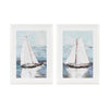 Sailboat wall decor framed nautical artwork set