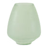 Decorative Glass Vase – Green 7.5"H for Shelf or Console