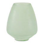 Green Glass Vase 7.5"H Minimalist Decorative Home Accessory by Melrose