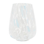 Candle Holder Painted Glass Blue 7.5"H Set of 4 for Table or Shelf by Melrose