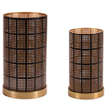 Industrial Style Metal Candle Holders for Indoor Decor