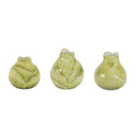 Stone Flower Bulb Vase (Set of 6) – 3.75"H Green Dolomite Farmhouse Indoor Decor by Melrose