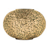 Gold Flat Metal Vase Set of 2