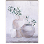 Framed Foliage Vase Canvas Wall Art – 32"H Botanical Wall Decor Indoor Display by Melrose