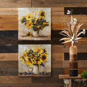Modern Sunflower Canvas Wall Décor Set