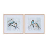 Framed Bird Wall Art Set of 2