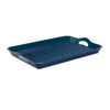 Abstract Blue Decorative Serving Tray