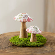 Whimsical Decorative Mushroom Pair