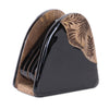 Floral Wood Coaster Set with Holder