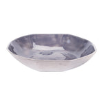 Aluminum Decorative Bowl 3" H  Metallic Gray Blue Finish by Melrose