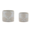 Porcelain Floral Planter Set – 4.5H – Indoor Decorative Pots for Plants – Melrose