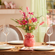 Bud Vase Set – Pink Stoneware Vase – 5.75