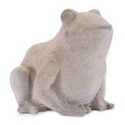 Modern Beige Frog Sculpture – Resin – 6