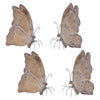 Butterfly Shelf Decor Figure 6" Height Indoor Set of 4 Melrose